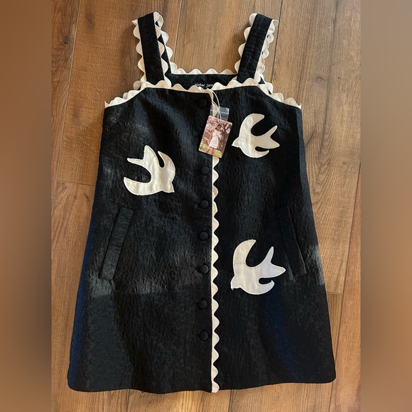 Swallow Hearts Mini Dress by Sister Jane- Sz Small - Picture 1 of 3